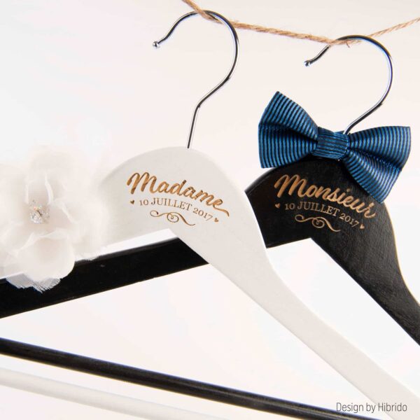 lot de 2 Cintres Monsieur & Madame