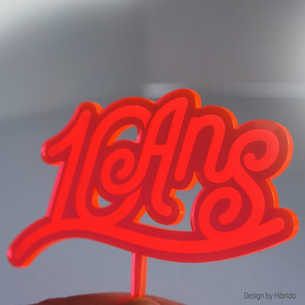 Cake topper anniversaire