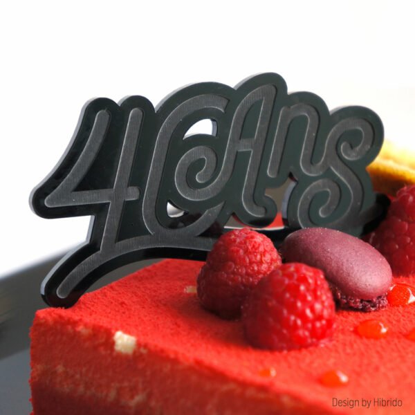 Cake topper anniversaire