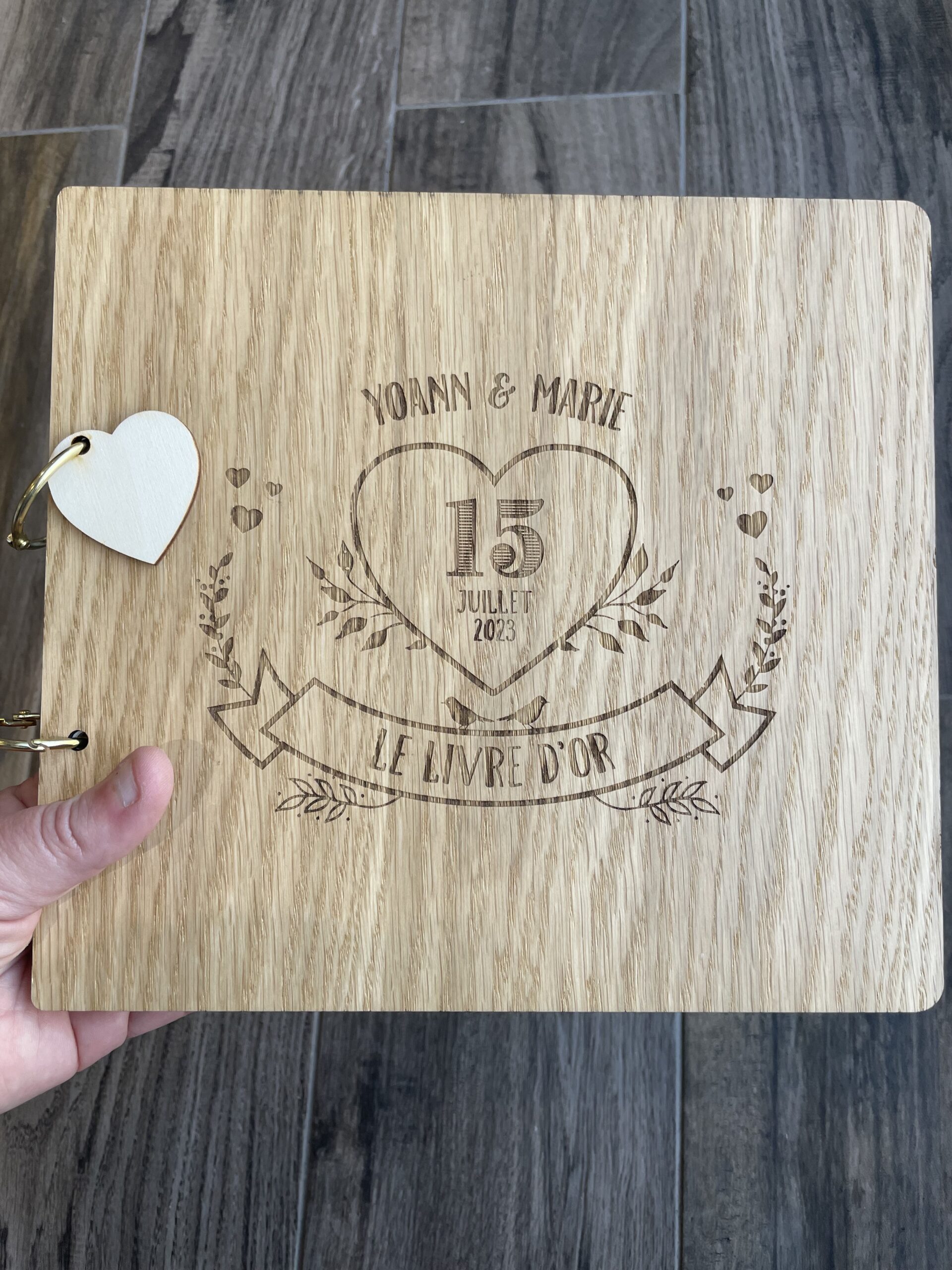 ✓ Livre d'or de mariage personnalisé ✓ – Forest USB®