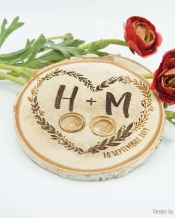 Porte alliance bois couronne