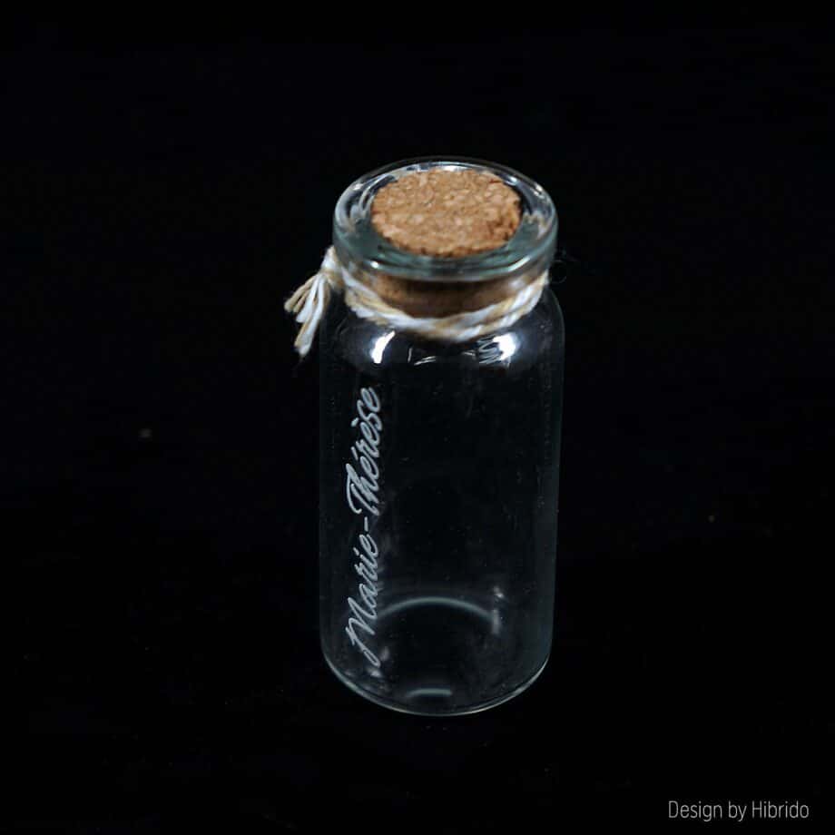Lot De Fioles En Verre Avec Piton Argenté - Pour Création De Bijoux Et Pendentifs
