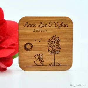 Magnet pour mariage bamboo
