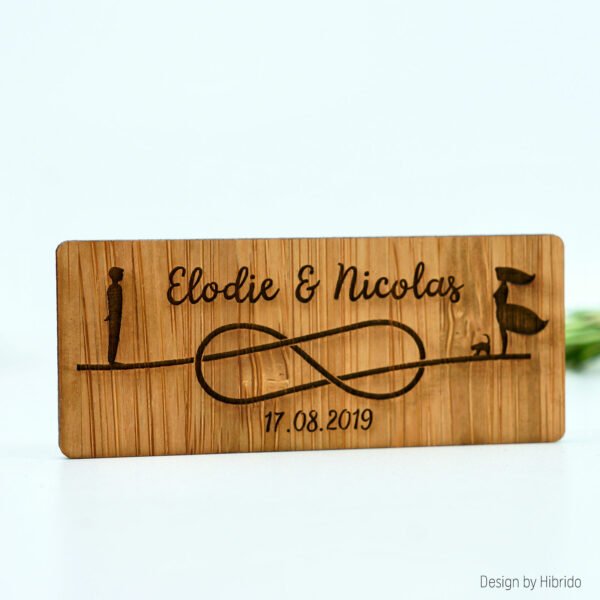 Magnet Amour Infini en bois