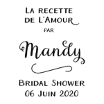 Bridal Shower, recette de l'amour