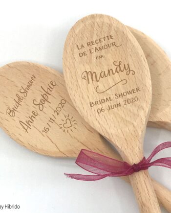 Cuillère en bois personnalisée Bridal Shower