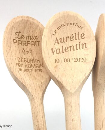 Custom wooden spoon "Perfect mix & Amour"