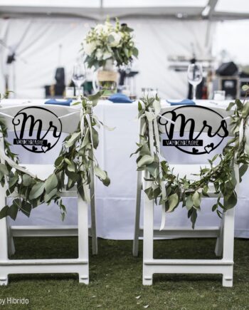 Dos de chaise Mr & Mrs