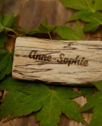 marque place en bois flotté