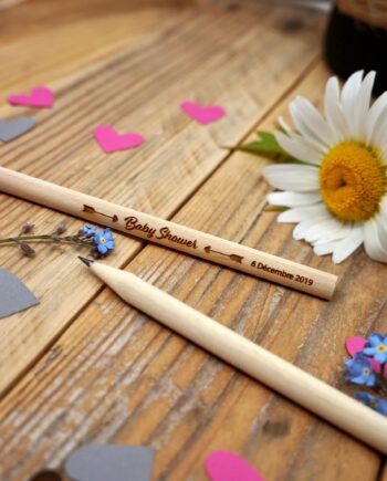 crayon de bois pour Baby Shower