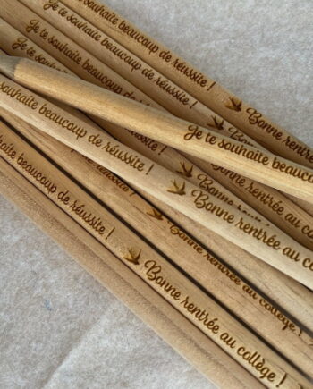 Crayons de bois le temps de l'école (lot de 12)