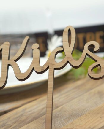 Cake topper bois personnalisé