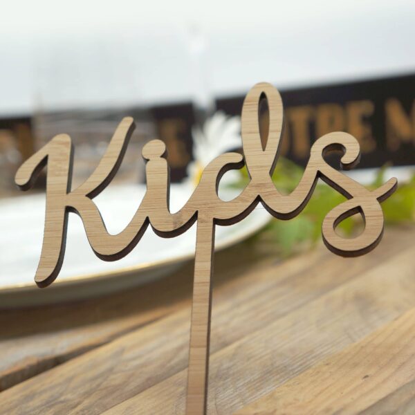 Cake topper bois personnalisé