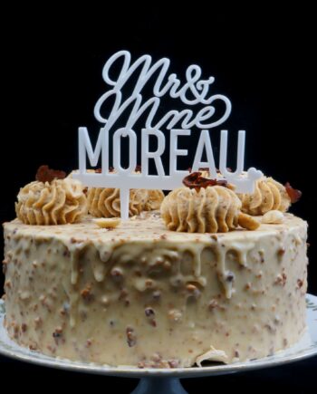 acrylic cake topper mr mme