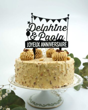 cake topper deux prénoms