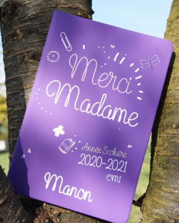 cadeau original prof : carnet personnalisé A5