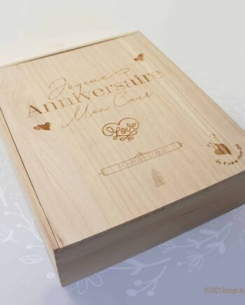 Coffret vin personnalisé anniversaire