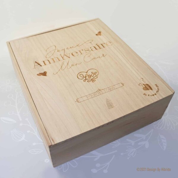 Coffret vin personnalisé anniversaire