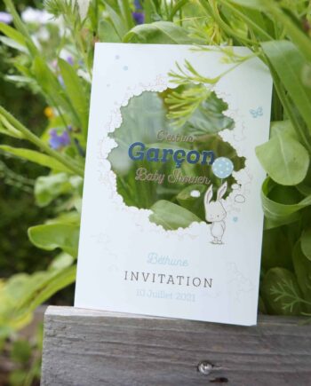 invitation baby shower pour garçon