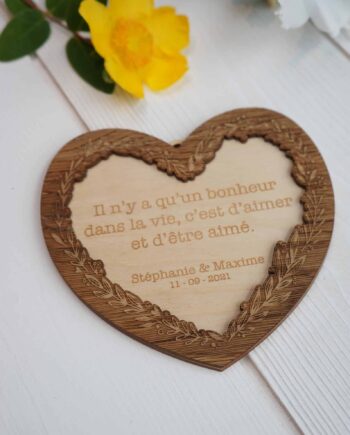 cadre coeur pour message d'amour