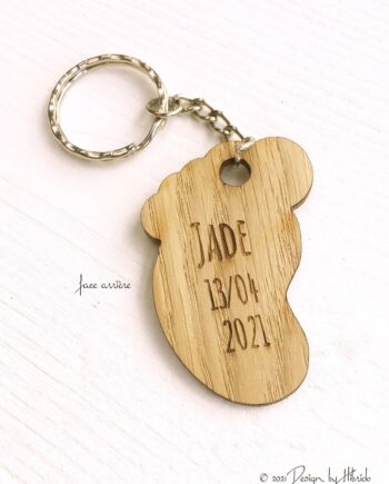 porte clé en forme de pied