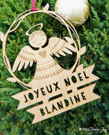 Ange de Noël pour sapin personnalisé