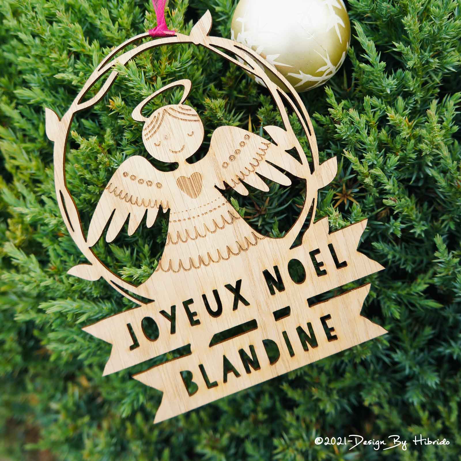 Ange de Noël personnalisé pour décorer votre sapin