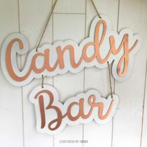 Lettrage en bois "Candy bar"