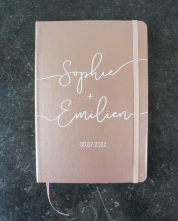 Livre d'or mariage chic - Rose Gold