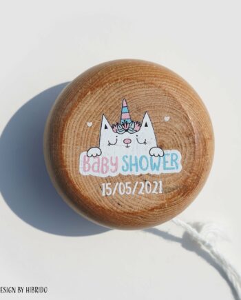 Yoyo en bois Baby Shower