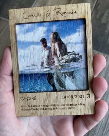 magnet photo polaroid personnalisé