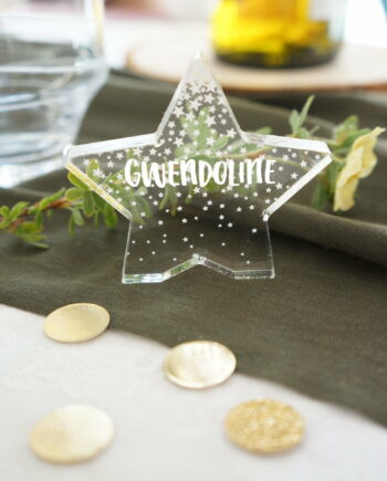 marque place en forme étoile