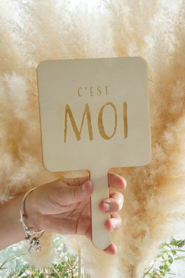 Pancartes "c'est toi - C'est Moi" pour jeu de couple mariage