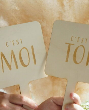 Pancartes C'est toi - C'est moi
