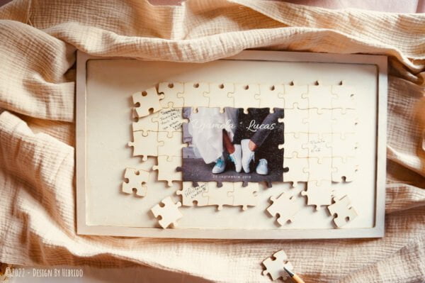 livre d'or puzzle mariage 72 pièces