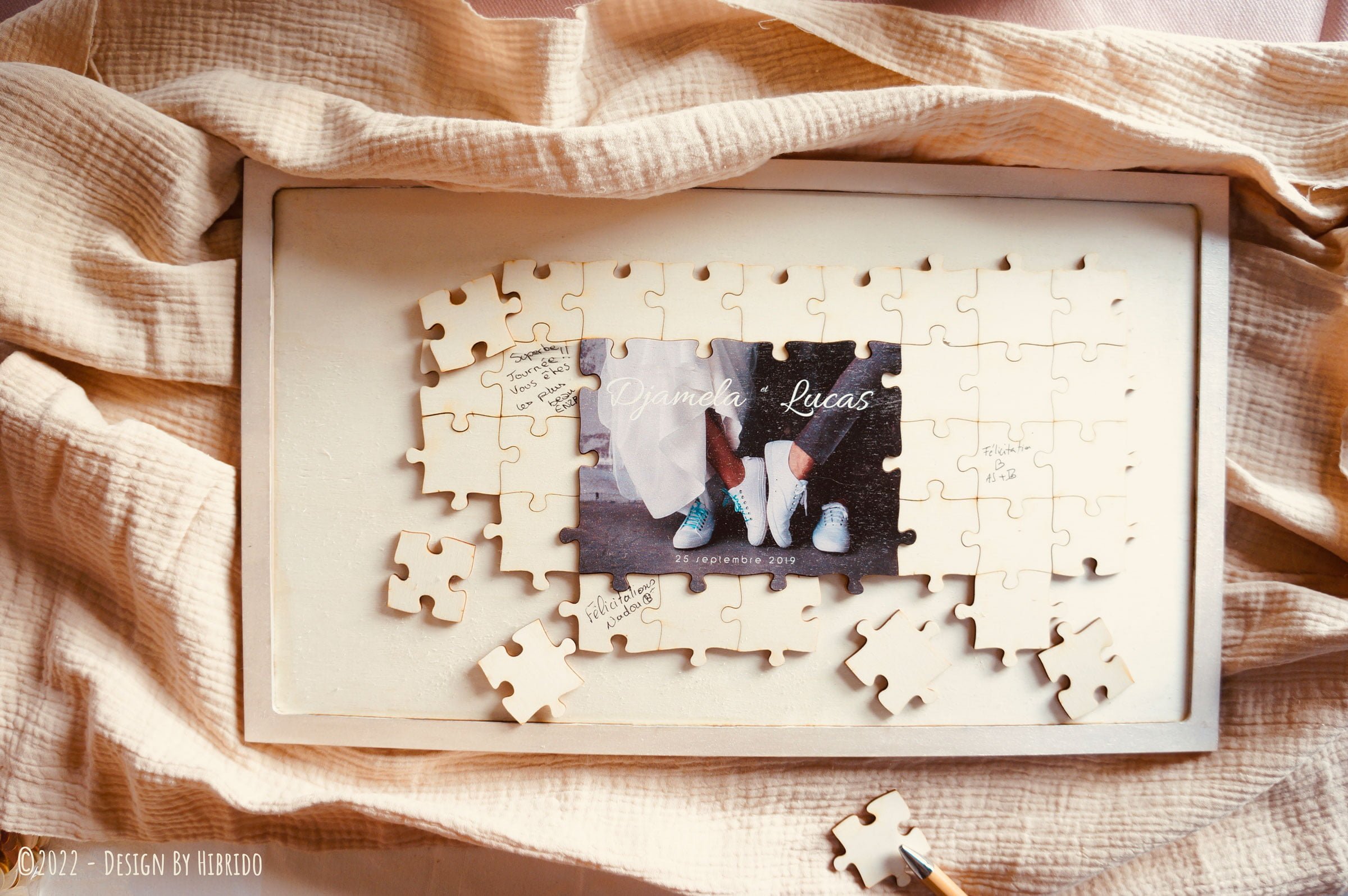 livre d’or puzzle mariage 72 pièces