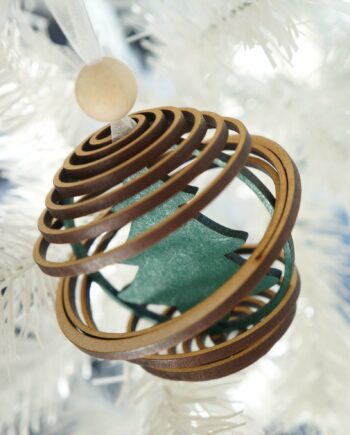 Décoration sapin noël en bois