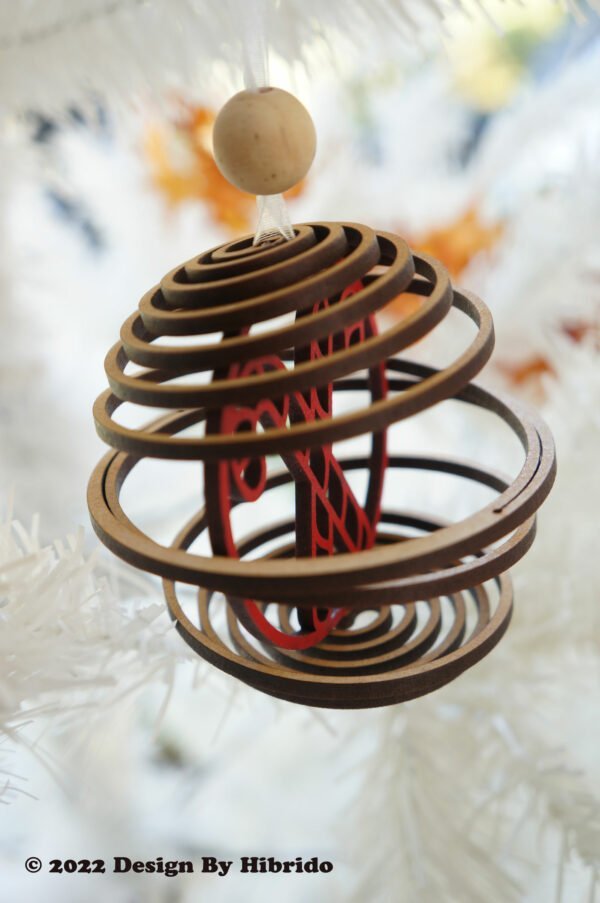 Décoration sapin spirale avec sucre d'orge