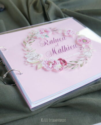 livre d'or personnalisé avec couverture transparente