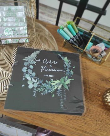 Livre d or couronne végétale