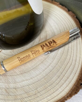 Stylo en bambou pour les papas