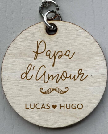 porte cle papa d'amour