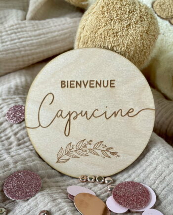 Carte de bienvenue Végétale pour naissance