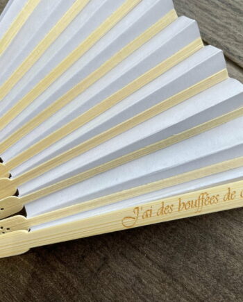 Eventail avec votre message