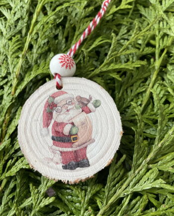 décorations de noël en bois : Père Noël
