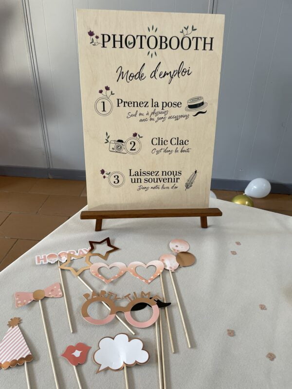 Panneau pour photobooth
