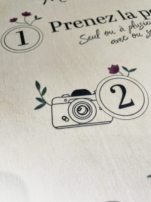 Panneau photobooth